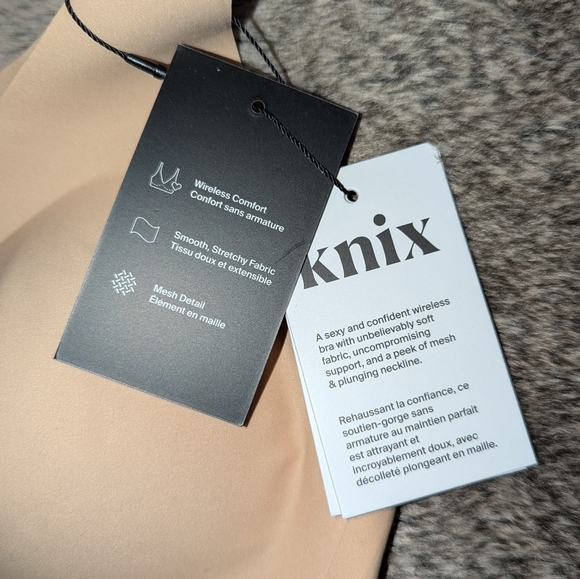 Knix Revolution Shadow Mesh Bra Tan Women's L+ NWT - Picture 8 of 12